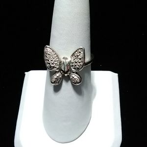 Diamond Butterfly Ring
